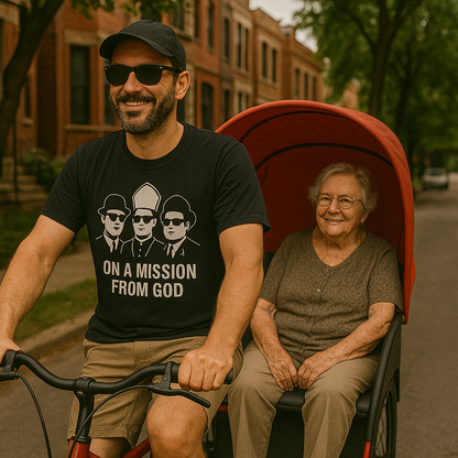 “On a Mission From God” Blues Brothers x Pope Tee